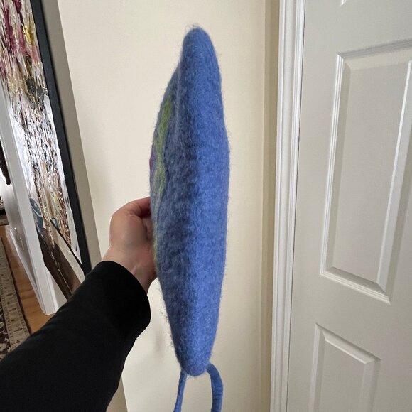 Wool Crossbody Bag - Felted wool bag from Nepal - Picture 11 of 13